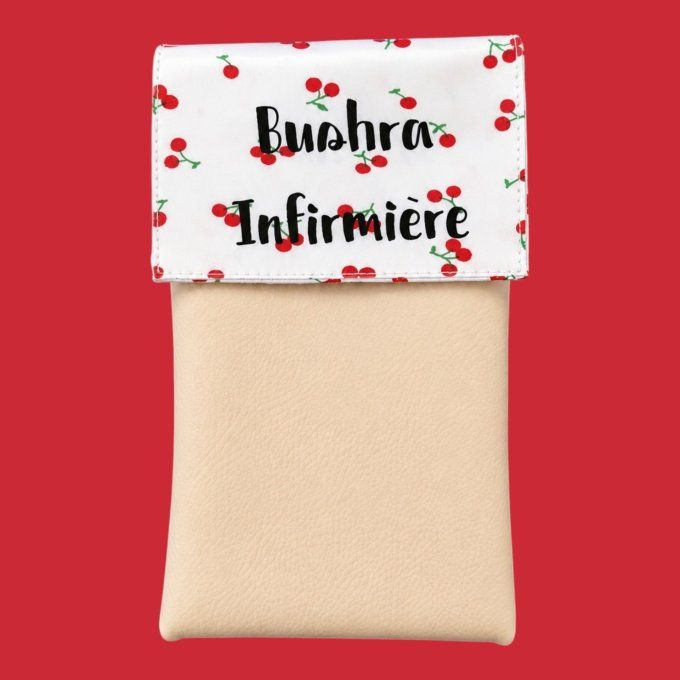 pochette infirmière aimantée petite cerise