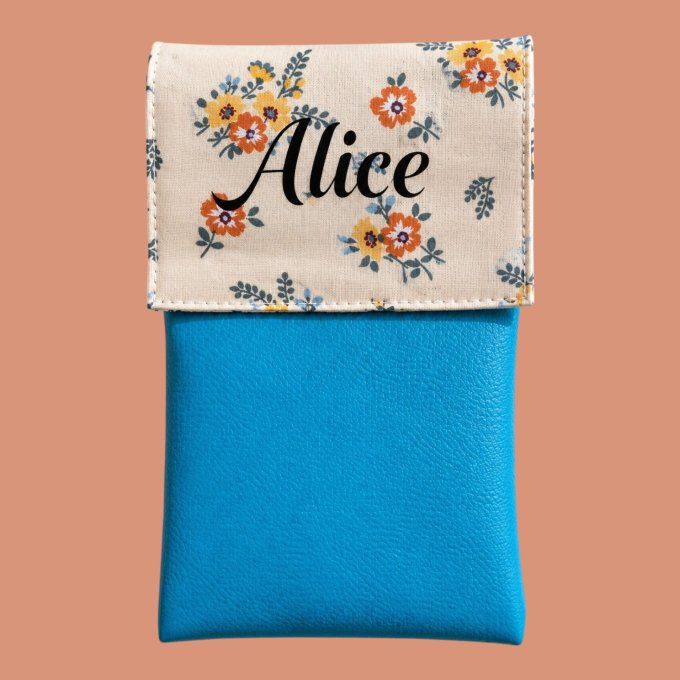 pochette infirmière aimantée bouquet champêtre