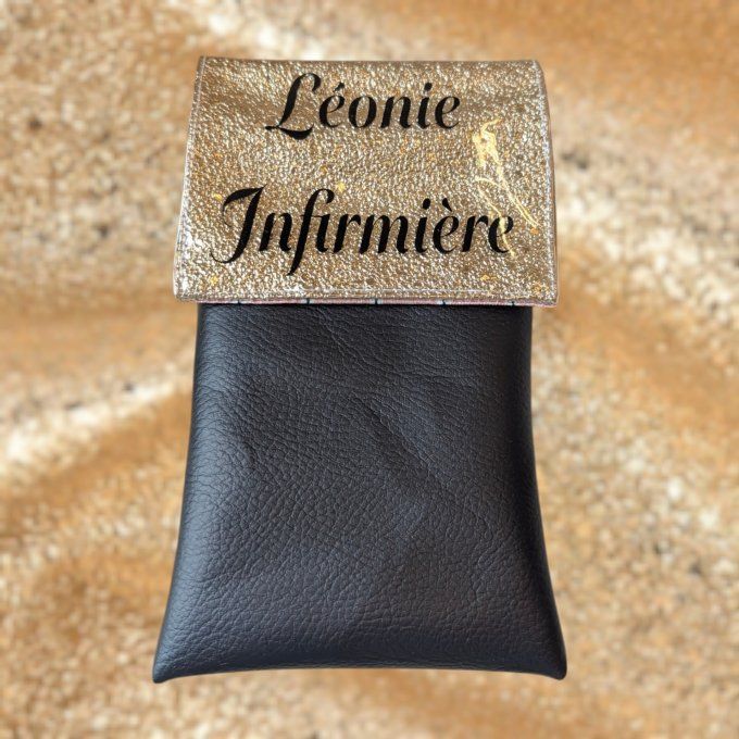 pochette Infirmière éclat doré 