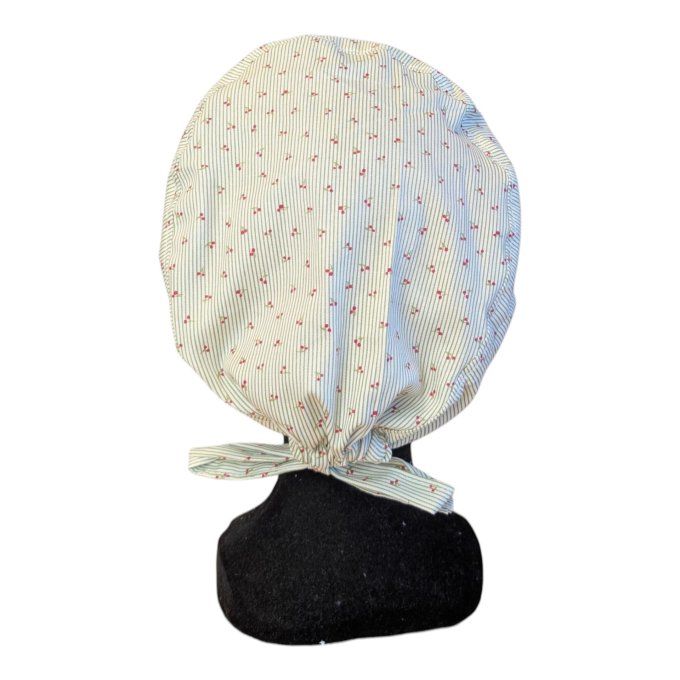 calot Cerises rayures 