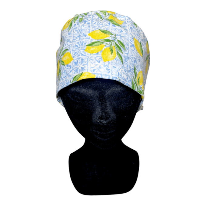 ses motifs de citronniers éclatants sur un fond azuré orné de carreaux délicats rappellent les paysa