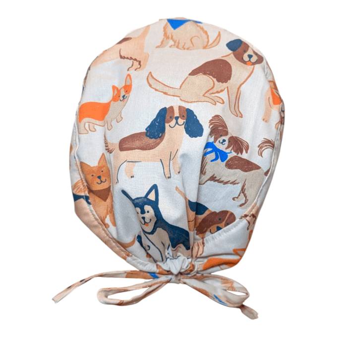 Des toutous de toutes les formes et couleurs, dessinés dans un style chaleureux et jovial