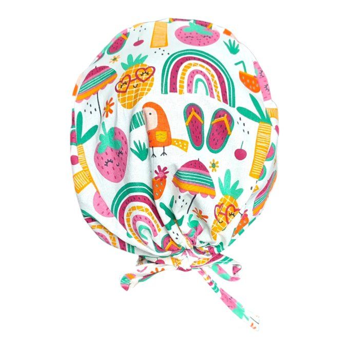 retrouvez des éléments estivaux comme des ananas funky, des arcs-en-ciel, des tongs colorées et des 
