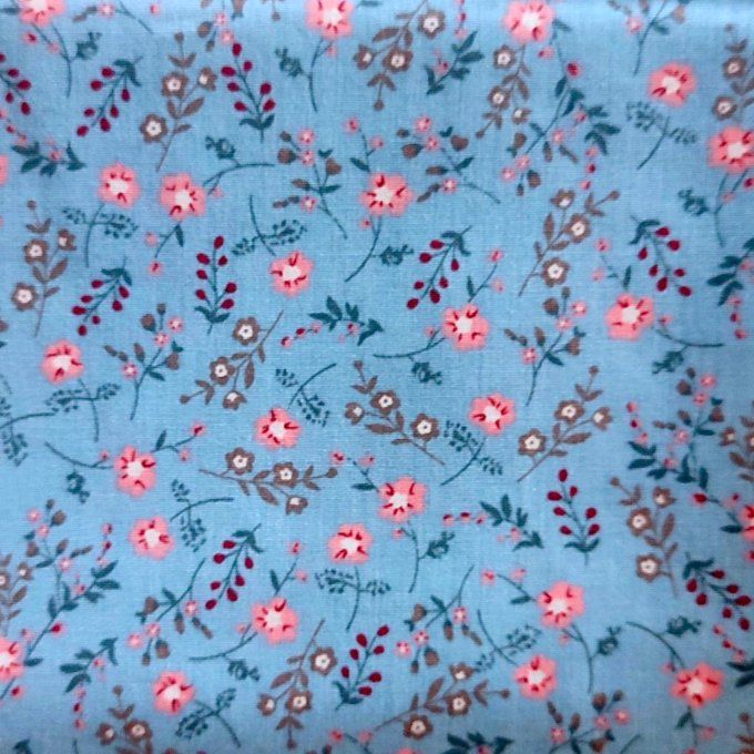 pochette aimantée Blandine bleu