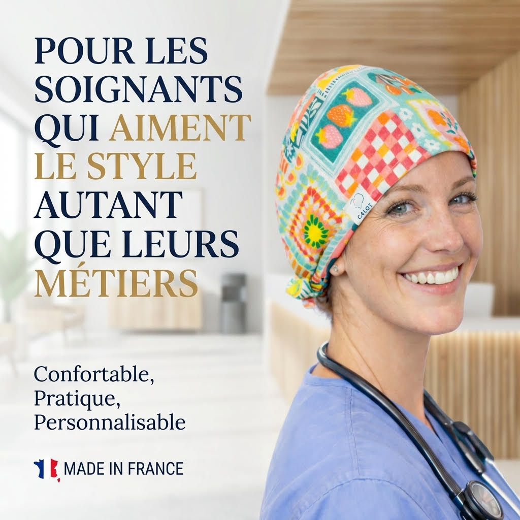 Calot, pochettes aimantée personnalisable et tours de cou Fabrication française artisanale