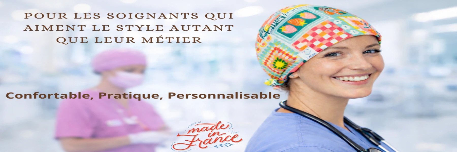 Calot, pochettes aimantée personnalisable et tours de cou Fabrication française artisanale